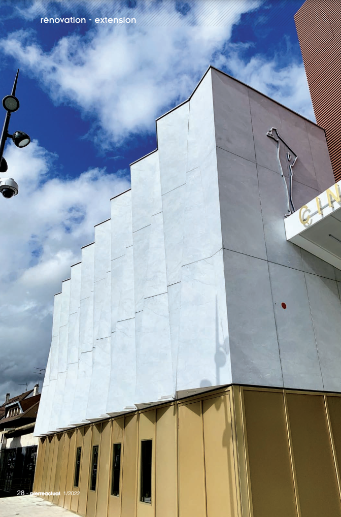 Rénovation du cinéma Jacques Tati à Tremblay en France en Seine Saint Denis.